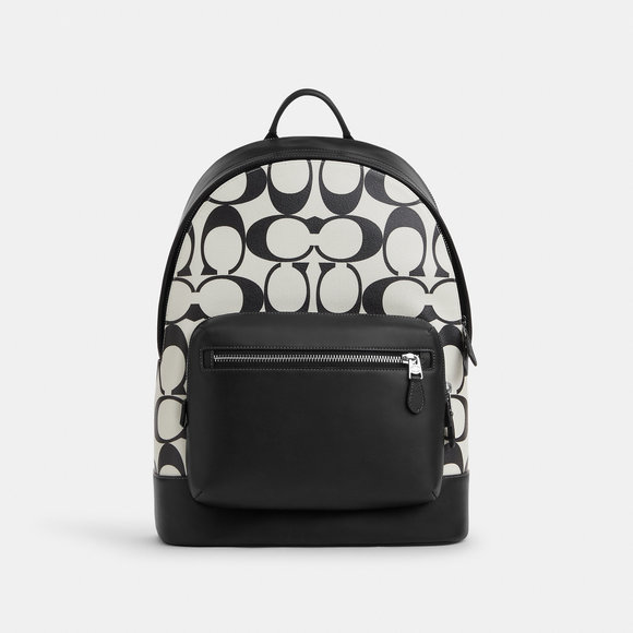 West Backpack In Signature Canvas